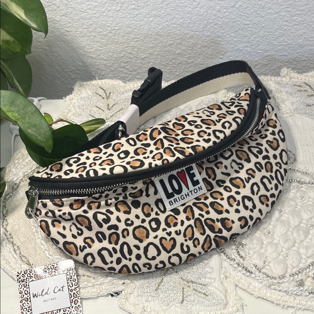 NWT Brighton Wild Cat Print Belt Bag